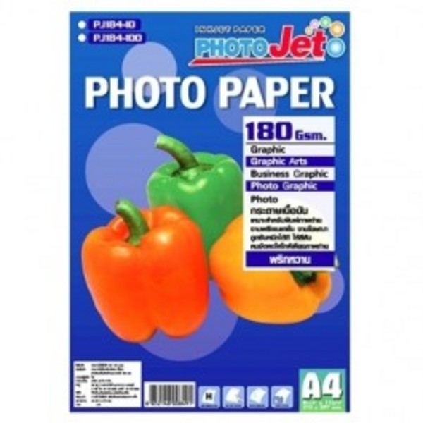 กระดาษ PHOTOJET - PJ-184-100 180 Gsm. A4 DOMON พริกหวาน