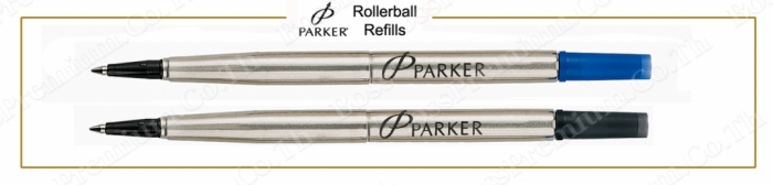 (SALE)ไส้ปากกา PARKER Authentic Quink Refill Roller Ball ขนาดกลาง 0.7 mm. สีน้ำเงิน