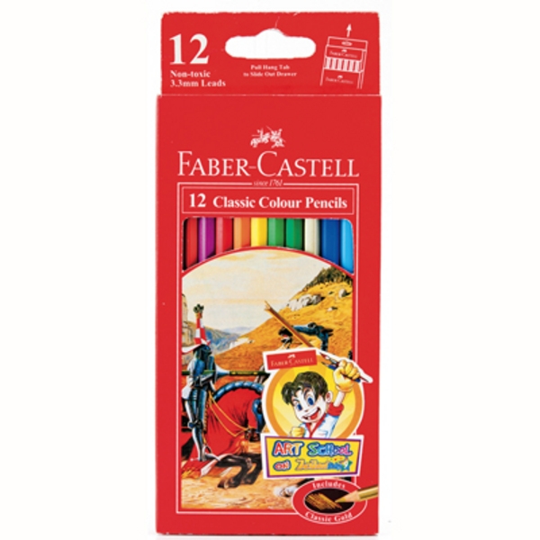 ดินสอสีไม้ Faber-Castell 12 สี - อัศวิน