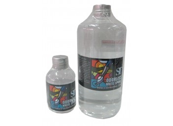 น้ำยาลบ สีเพ้นท์แก้ว(ล้างพู่กัน) ST Odorless White Spirit 100 ml.