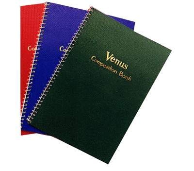 สมุดปกสีวีนัสริมห่วง VENUS Composition book 9/30 แผ่น(คละสี)