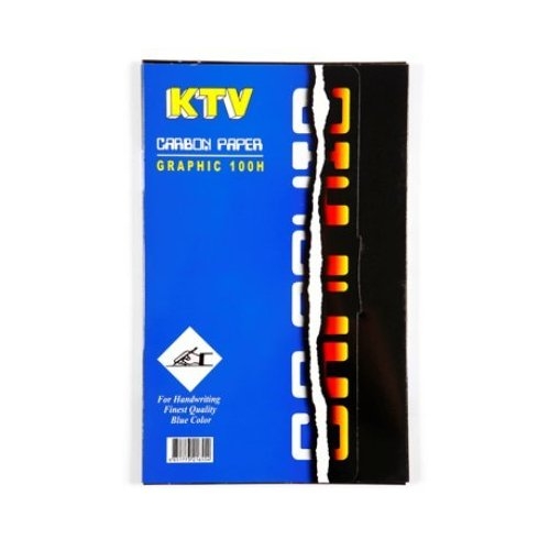 กระดาษคาร์บอน KTV CARBON PAPER 100H (สีน้ำเงิน)