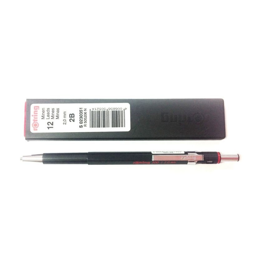 (SALE)ดินสอกด rotring แบบ ชุด พร้อมไส้ดินสอ 2 mm. 2B