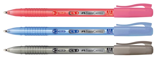 ปากกา CX5 Faber-Castell 0.5mm. Red