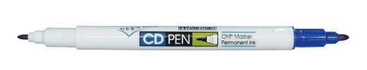 ปากกา CD-PEN White man TWCDP-600 สีน้ำเงิน 2 หัว