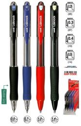 ปากกา Uni Laknock Ball-Point Pen SN-100(10) 1.0mm. BLUE