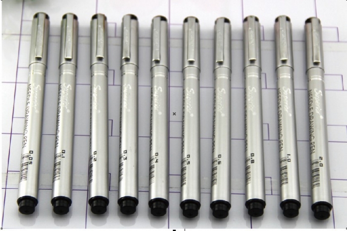 ปากกา Needle Drawing Pen  Superior 0.05