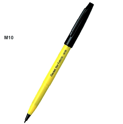 ปากกาเขียนผ้าPentel forfabric M10-A สีดำ