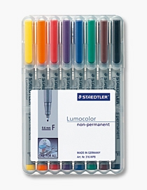 ชุดปากกา มี 8 สี Lumocolor STAEDTLER Permanent