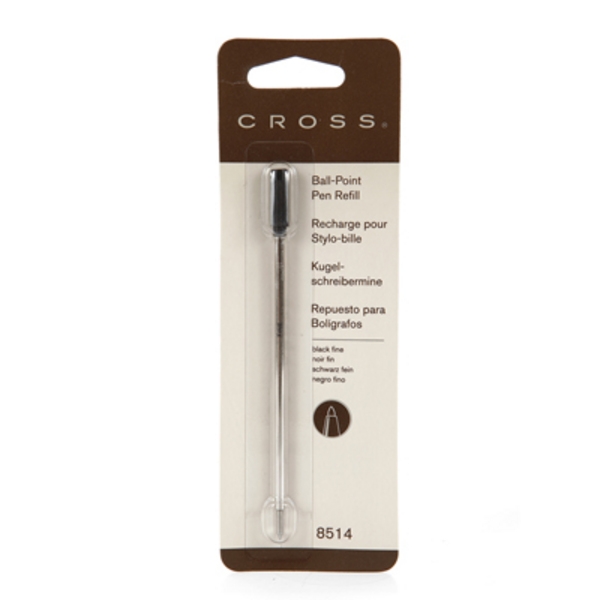 (SALE) ไส้ปากกา Cross #8514 สีดำเส้นเล็ก  หัวลูกลื่น 0.5mm.