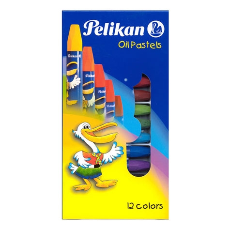 สีชอล์กเหลี่ยม Pelikan 12 สี Oil Pastel