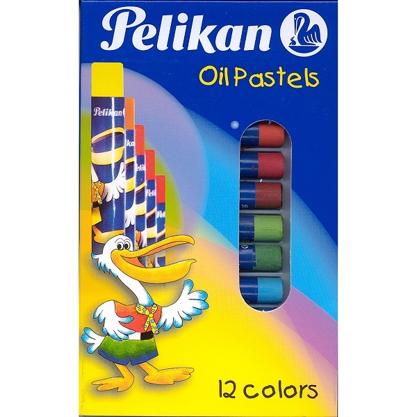 สีชอล์กกลม Pelikan 12 สี Oil Pastel