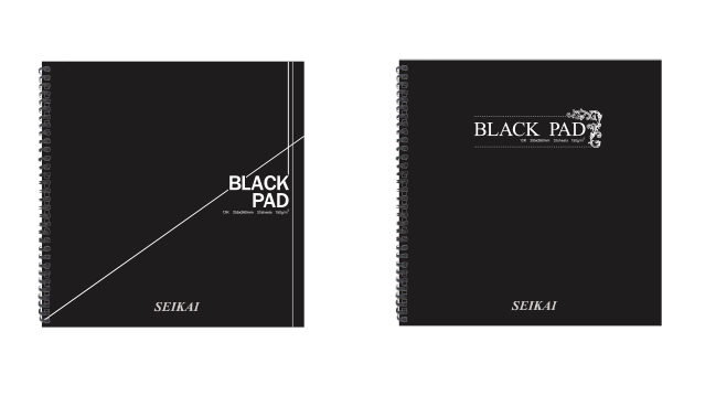 สมุดสเก็ตซ์ดำ Blackpad 12K SEIKAI No.021113