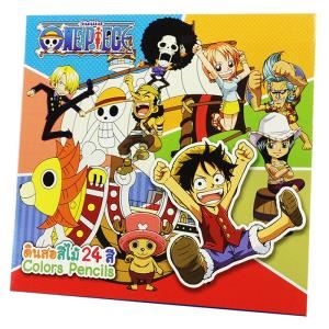 ดินสอสีไม้ นานมี  วันพีช / ONE PIECE 24 สี แบบยาว