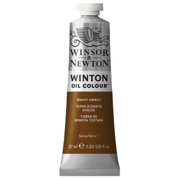 (SALE)สีน้ำมัน WINSOR&NEWTON OIL COLOUR #076 37 ML.สี BURNT UMBER