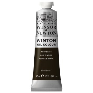 (SALE)สีน้ำมัน WINSOR&NEWTON OIL COLOUR #331 37 ML.สี IVORY BLACK