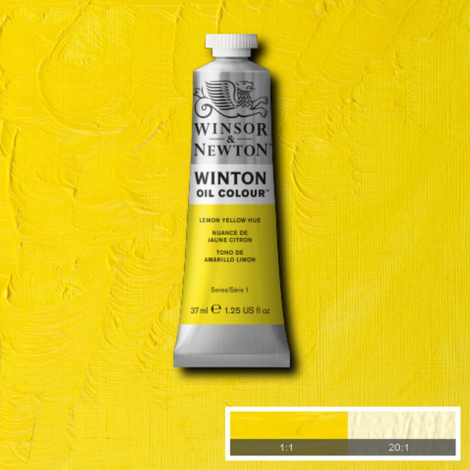 (SALE)สีน้ำมัน WINSOR&NEWTON OIL COLOUR #346 37 ML.สี LEMON YELLOW HUE