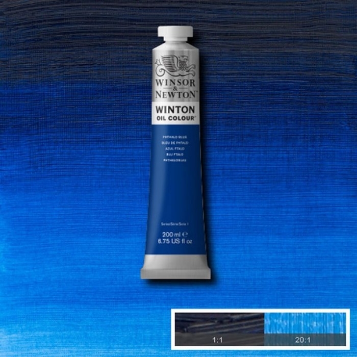 (SALE)สีน้ำมัน Winsor&Newton ( 30 Phthalo Blue ) 200ml.