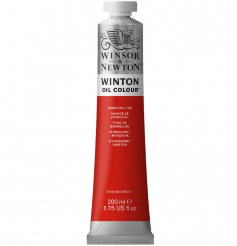 (SALE)สีน้ำมัน Winsor&Newton ( 42 Vermilion Hue ) 200ml.