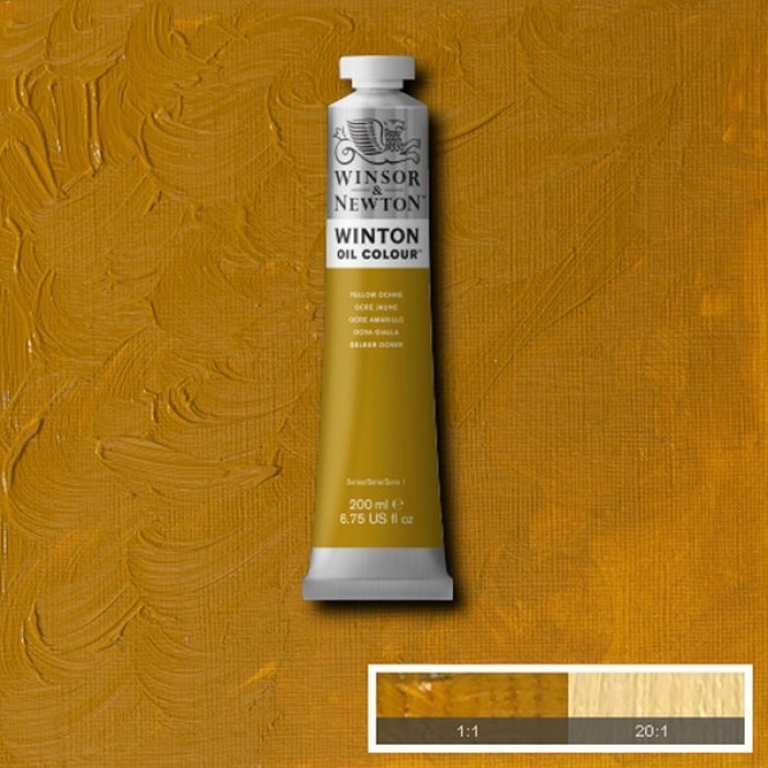 (SALE)สีน้ำมัน Winsor&Newton ( 44 Yellow Ochre ) 200ml.