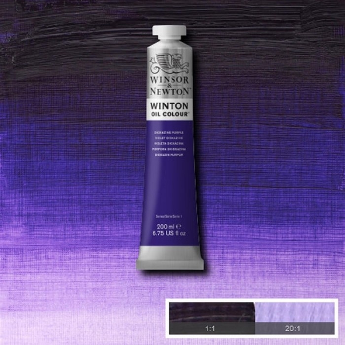 (SALE)สีน้ำมัน Winsor&Newton ( 47 Dioxazine Purple ) 200ml.