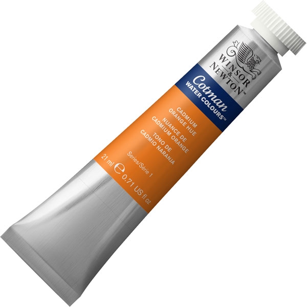 (SALE)สีน้ำ Winsor&Newton ( 090 CADMIUM ORANGE HUE ) 21 ml.