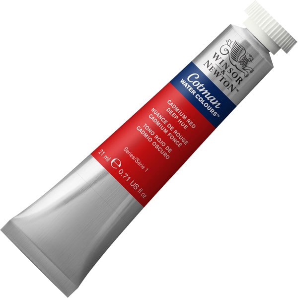 (SALE)สีน้ำ Winsor&Newton ( 098 CADMIUM RED DEEP HUE ) 21 ml.