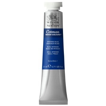 (SALE)สีน้ำ Winsor&Newton ( 327 INTENSE BLUE (PHTHALO BLUE) ) 21 ml.