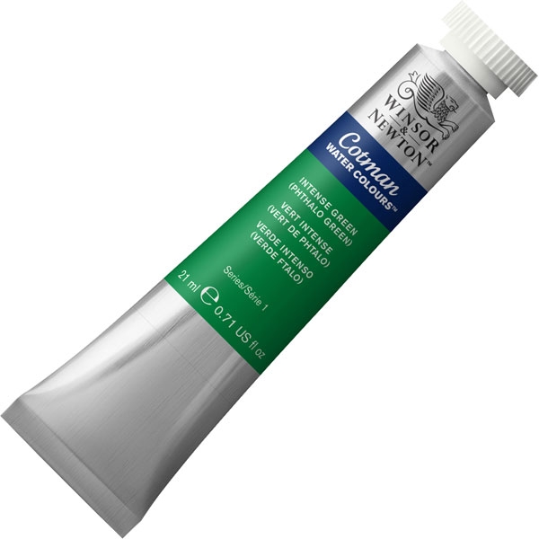 (SALE)สีน้ำ Winsor&Newton ( 329 Intense Green ) 21 ml.