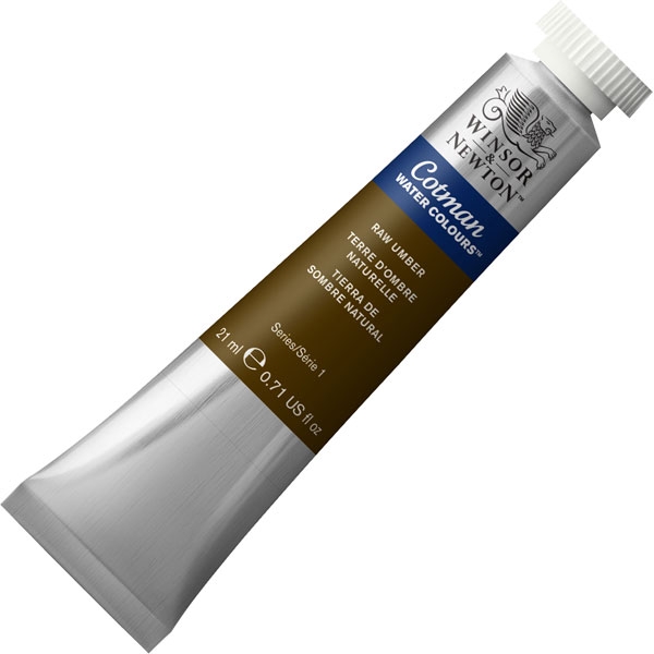 (SALE)สีน้ำ Winsor&Newton ( 554 RAW UMBER ) 21 ml.