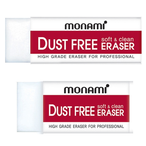 ยางลบดินสอ MONAMI Dust Free Eraser ( ก้อนเล็ก จุ 40 ชิ้น/กล่อง )