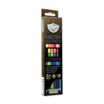 ดินสอสีไม้มาสเตอร์อาร์ต MASTERART/MASTERSERIES 2 หัว 12 สี
