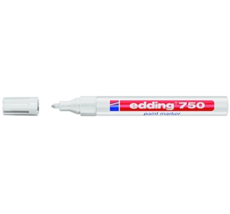 ปากกาน้ำมัน Edding750 Paint Marker(หัวกลม) สีขาว