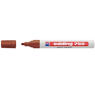 ปากกาน้ำมัน Edding750 Paint Marker(หัวกลม) สีน้ำตาล