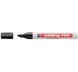 ปากกาน้ำมัน Edding750 Paint Marker(หัวกลม) สีดำ