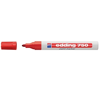 ปากกาน้ำมัน Edding750 Paint Marker(หัวกลม) สีแดง