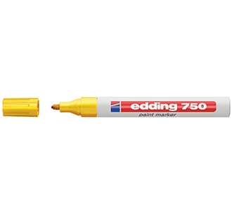 ปากกาน้ำมัน Edding750 Paint Marker(หัวกลม) สีเหลือง