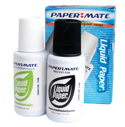 ลิขวิดเปเปอร์ Paper Mate ชนิดแปรงพร้อมน้ำยา (แพ็คคู่)