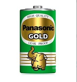 ถ่านไฟฉาย Panasonic  ขนาด D เขียว Gold