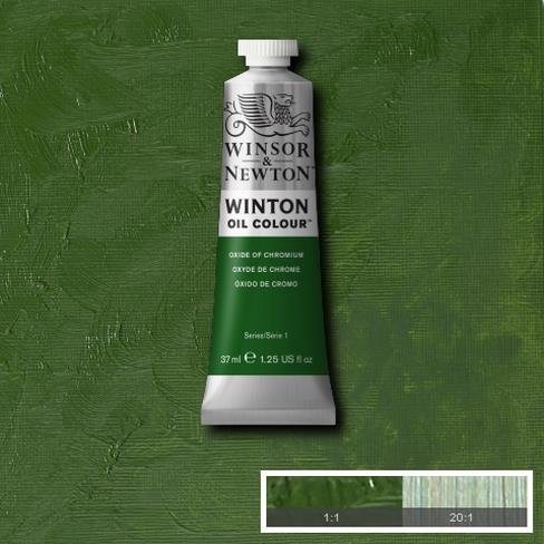 (SALE)สีน้ำมัน WINSOR&NEWTON OIL COLOUR #459 37 ML.สี OXIDE OF CHROMIUM