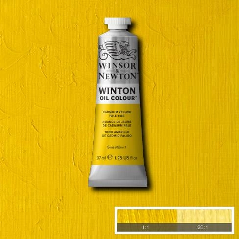 (SALE)สีน้ำมัน WINSOR&NEWTON OIL COLOUR #119 37 ML.สี CADMIUM YELLOW PALE HUE