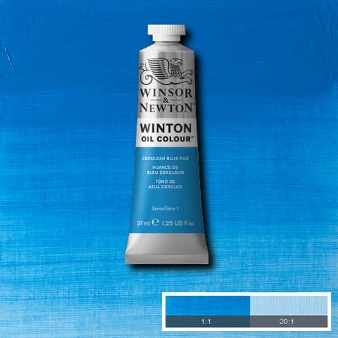 (SALE)สีน้ำมัน WINSOR&NEWTON OIL COLOUR #138 37 ML.สี CERULEN BLUE HUE