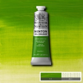 (SALE)สีน้ำมัน WINSOR&NEWTON OIL COLOUR #145 37 ML.สีCHROME GREEN HUE