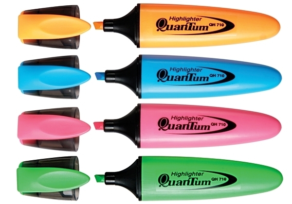 ปากกาเน้นข้อความ Quantum QH-710 สีฟ้า