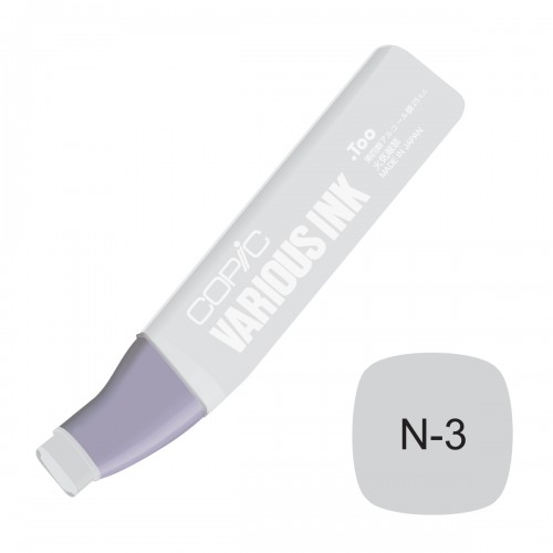 น้ำหมึกเติม ปากกา Copic ญี่ปุ่น สี N3 Neutral Gary No.3