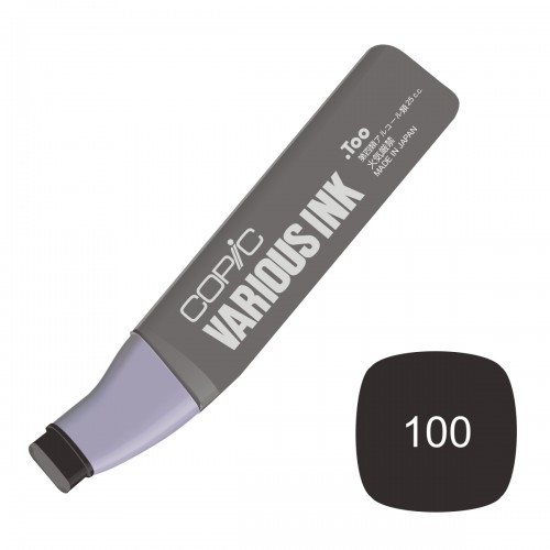 น้ำหมึกเติม ปากกา Copic ญี่ปุ่น สี 100 Black