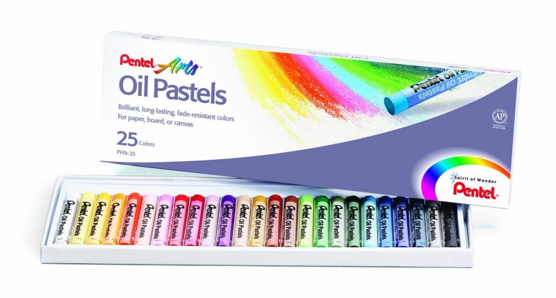 สีชอล์ก Oil Pastels Pentel 25 สี