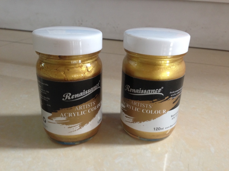 สีอะคริลิค MASTERART Renaissance 120 ml. 133 (Royal Gold )