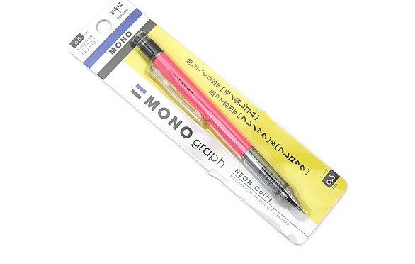 ดินสอ MONO Graph 0.5 mm. OPA-134F สีชมพู นีออน