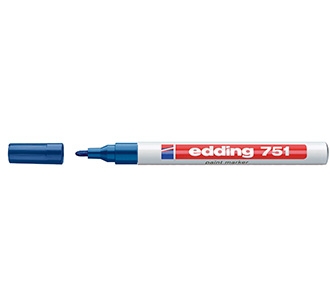 ปากกาน้ำมัน Edding Marker 751 สีฟ้า # 10